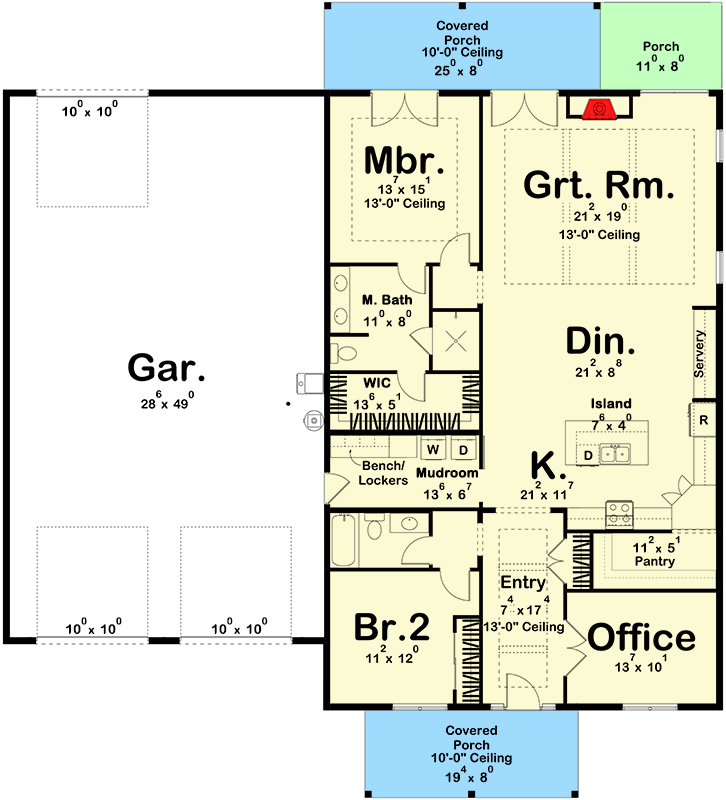 2000 square foot floor plans 2