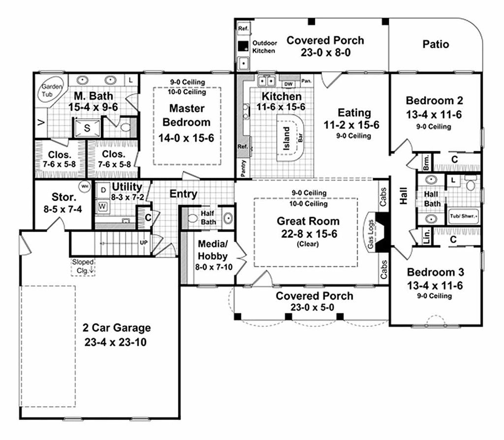 2000 square foot house floor plans 3
