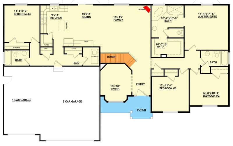 2000 square foot house floor plans 4