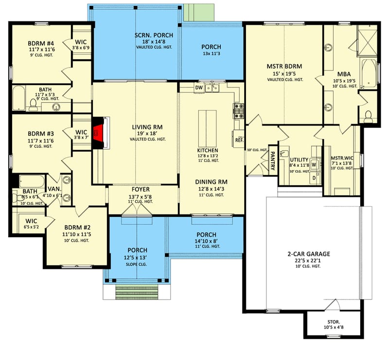 2400 square feet house plans 1