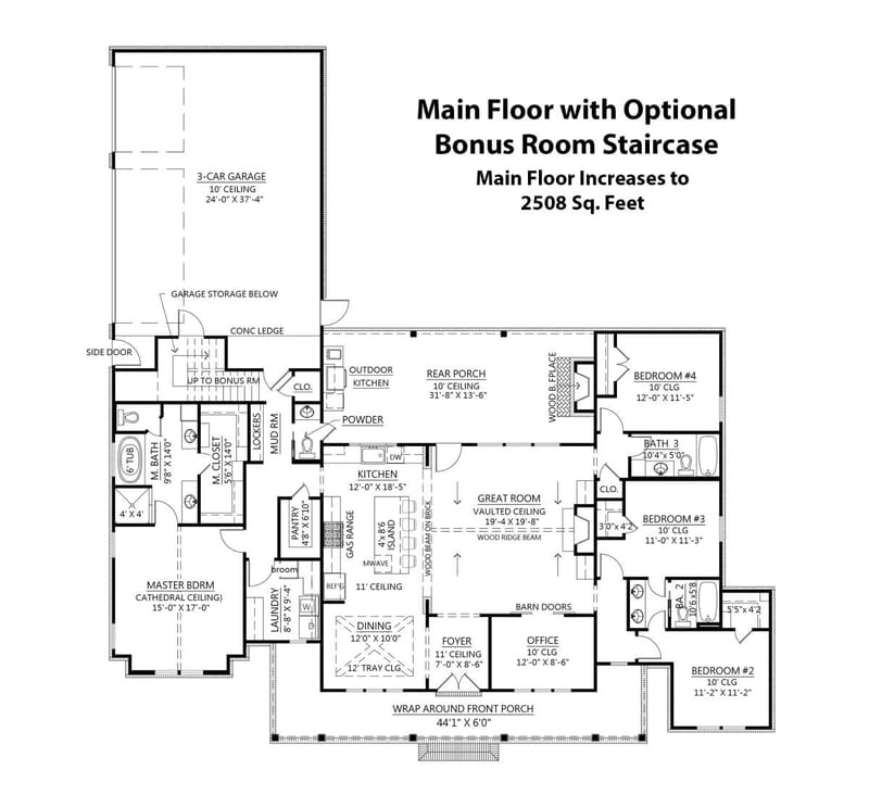 2400 square feet house plans 4