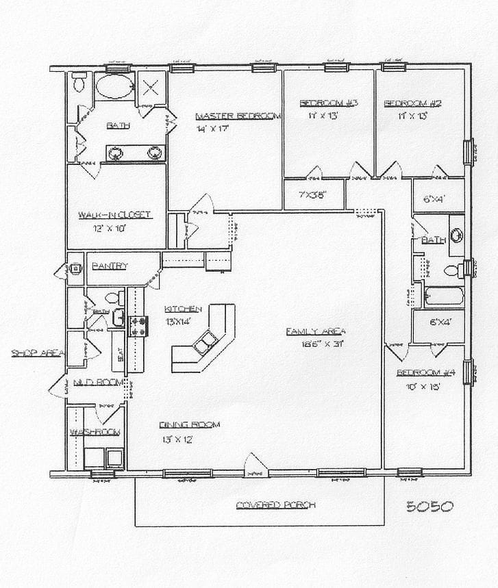 2500 sq ft barndominium floor plans 3