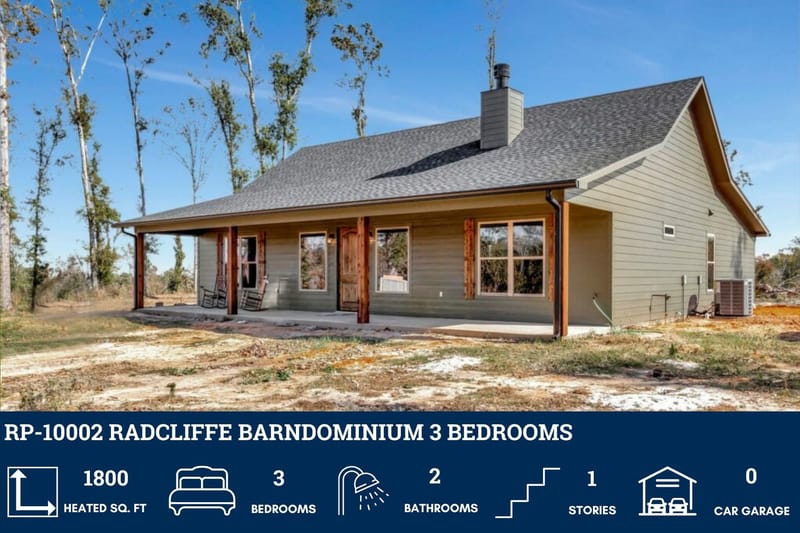 3 bed 2 bath barndominium plans 3