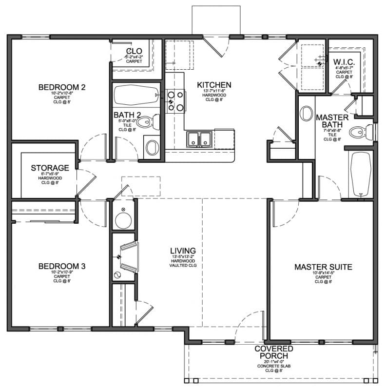 3 bed 2 bath home plans 2