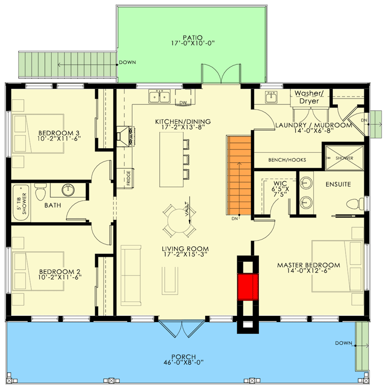 3 bed cottage floor plans 4