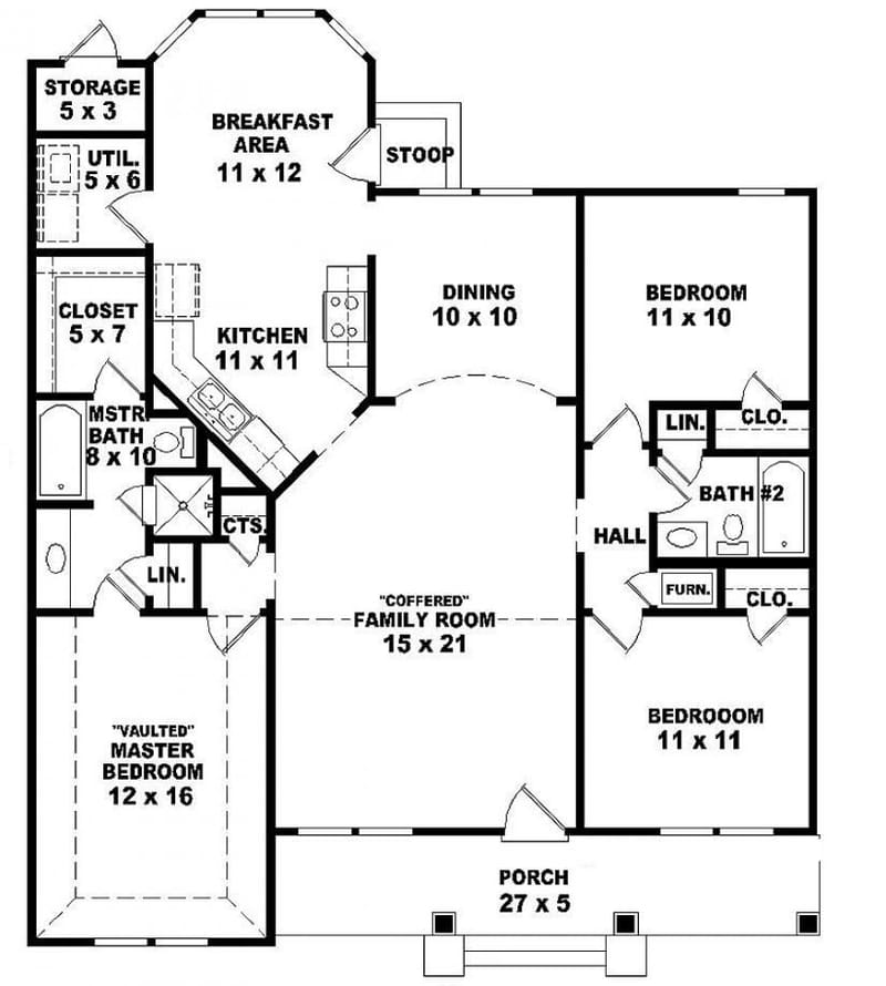 3 bedroom 2 bath floor plans 5