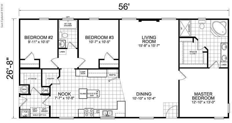3 bedroom 2 bath small house plans 5