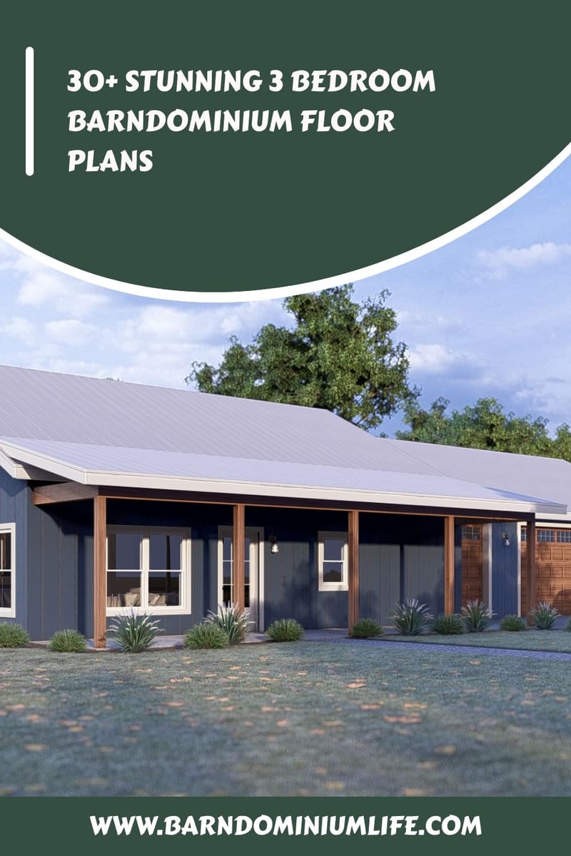 3 bedroom barndominium house plans 2