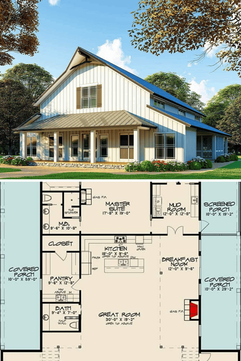 3 bedroom barndominium house plans 3