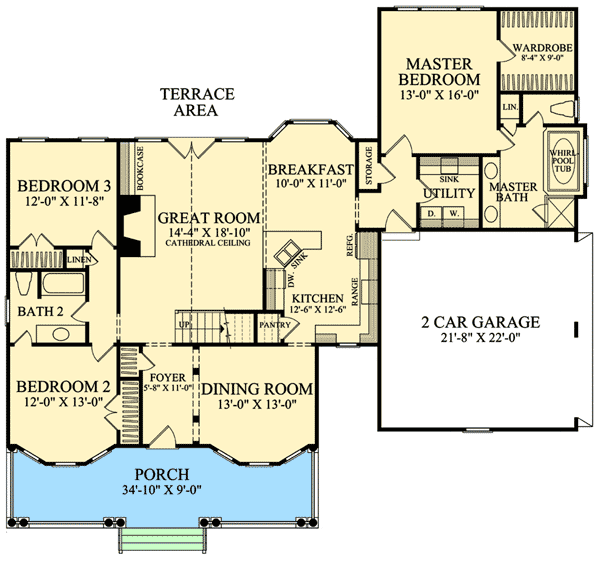 3 bedroom cottage floor plans 2