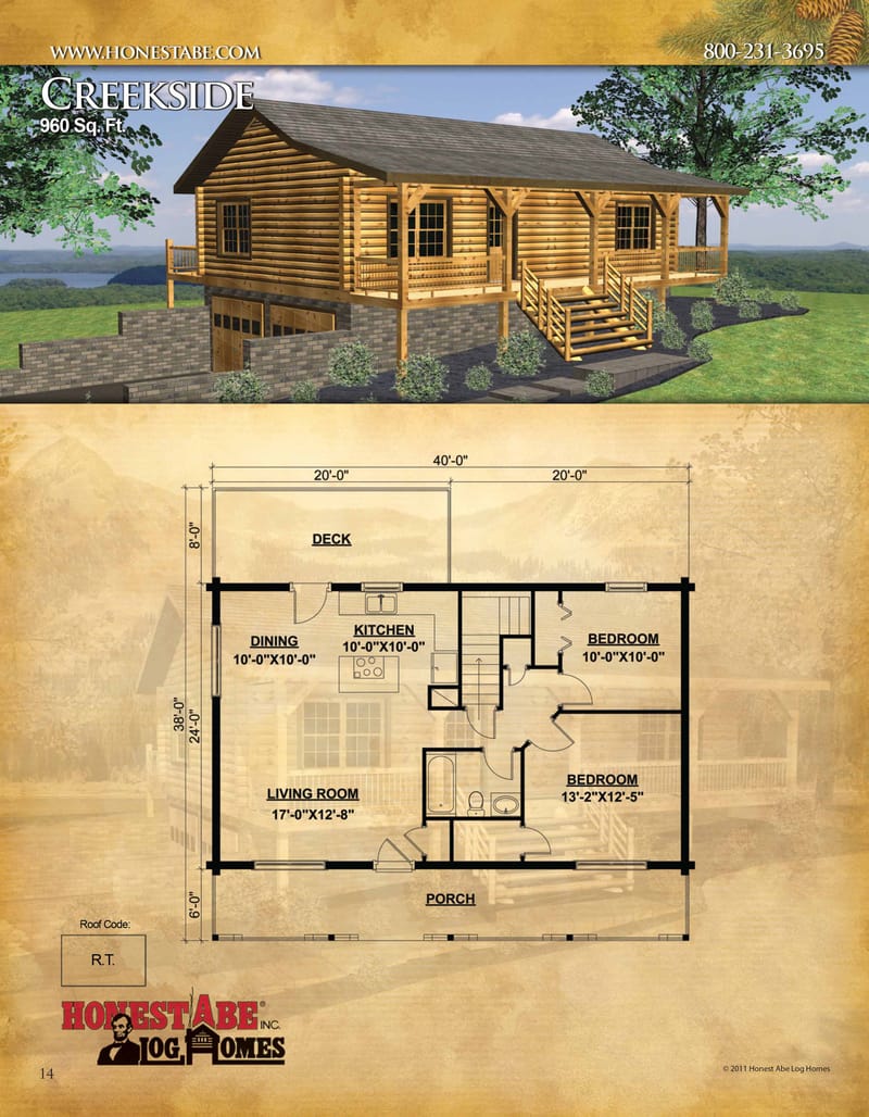 3 bedroom log cabin floor plans 5