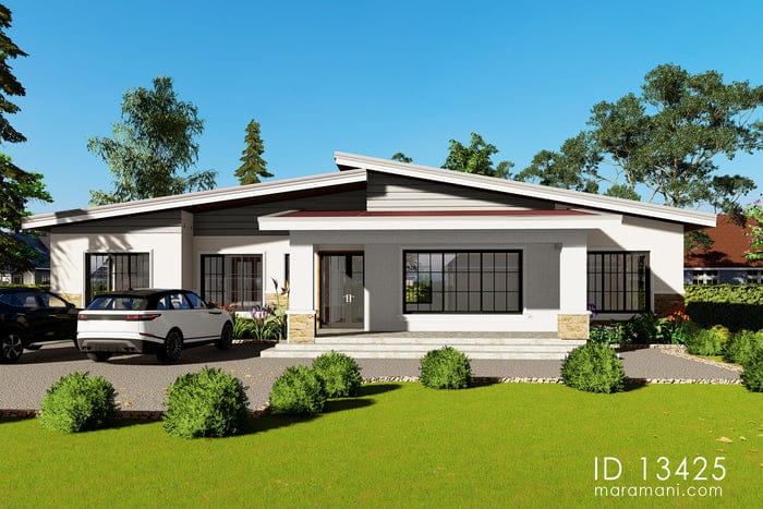 3 bedroom one story house design 1