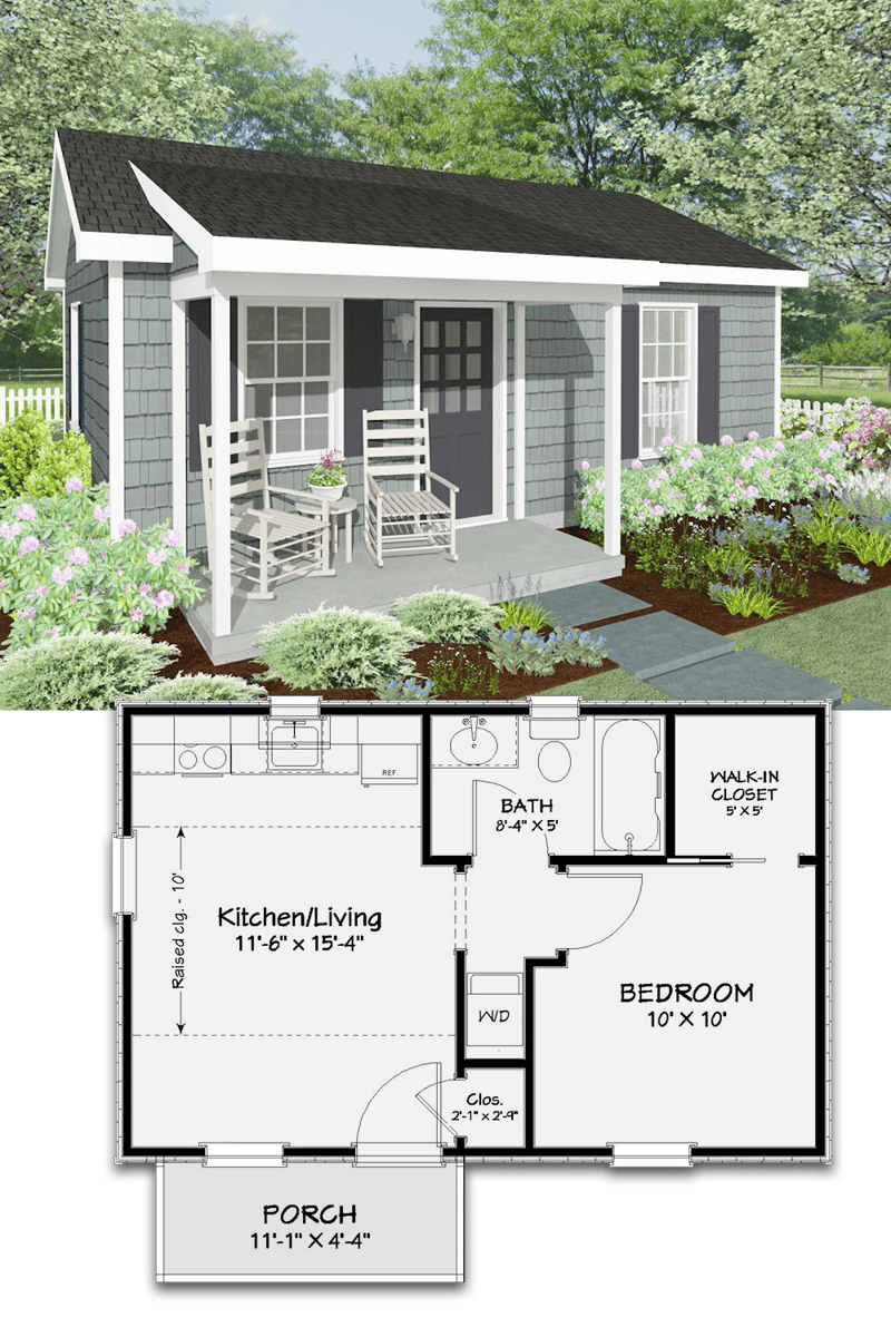 3 bedroom tiny house floor plans 4