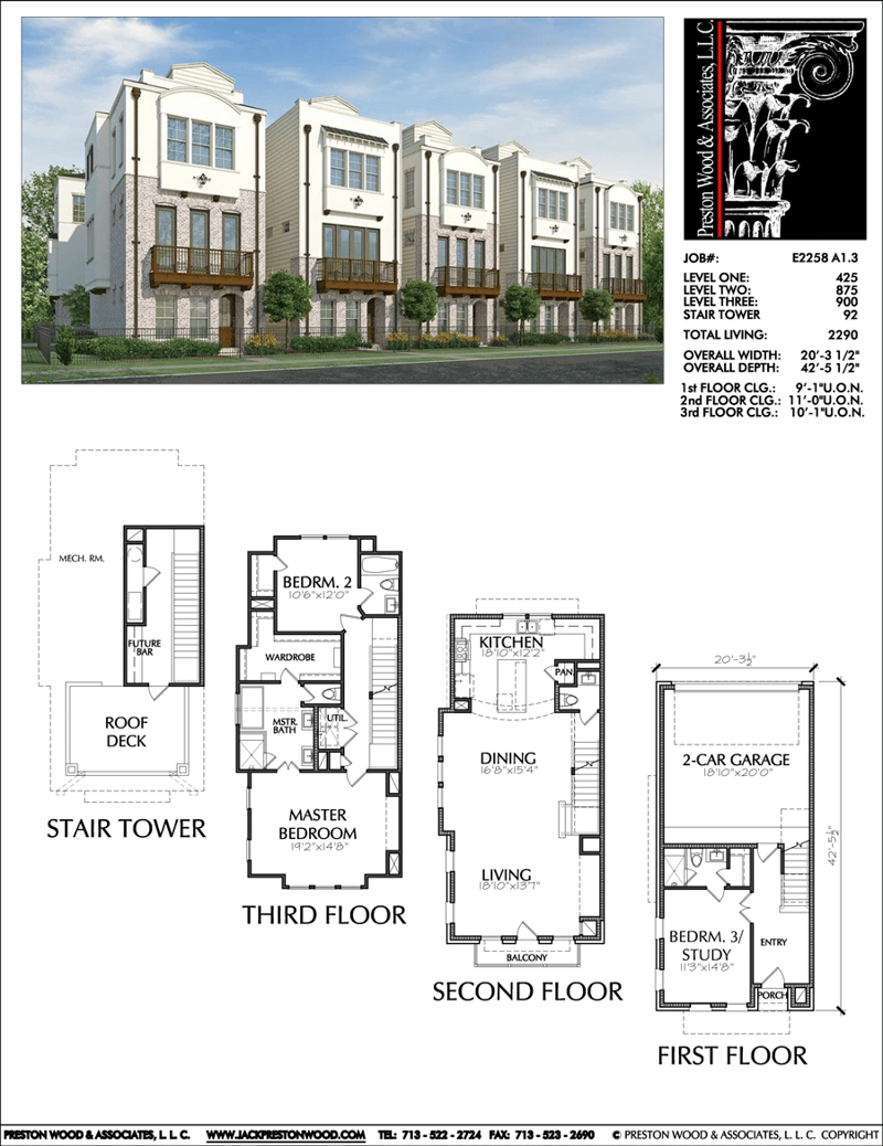 3 bedroom townhouse floor plans 4