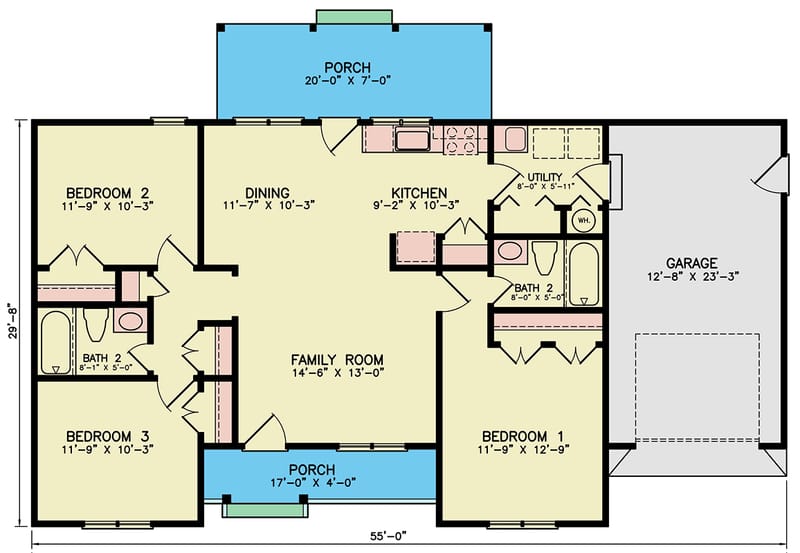 3 br ranch floor plans 4