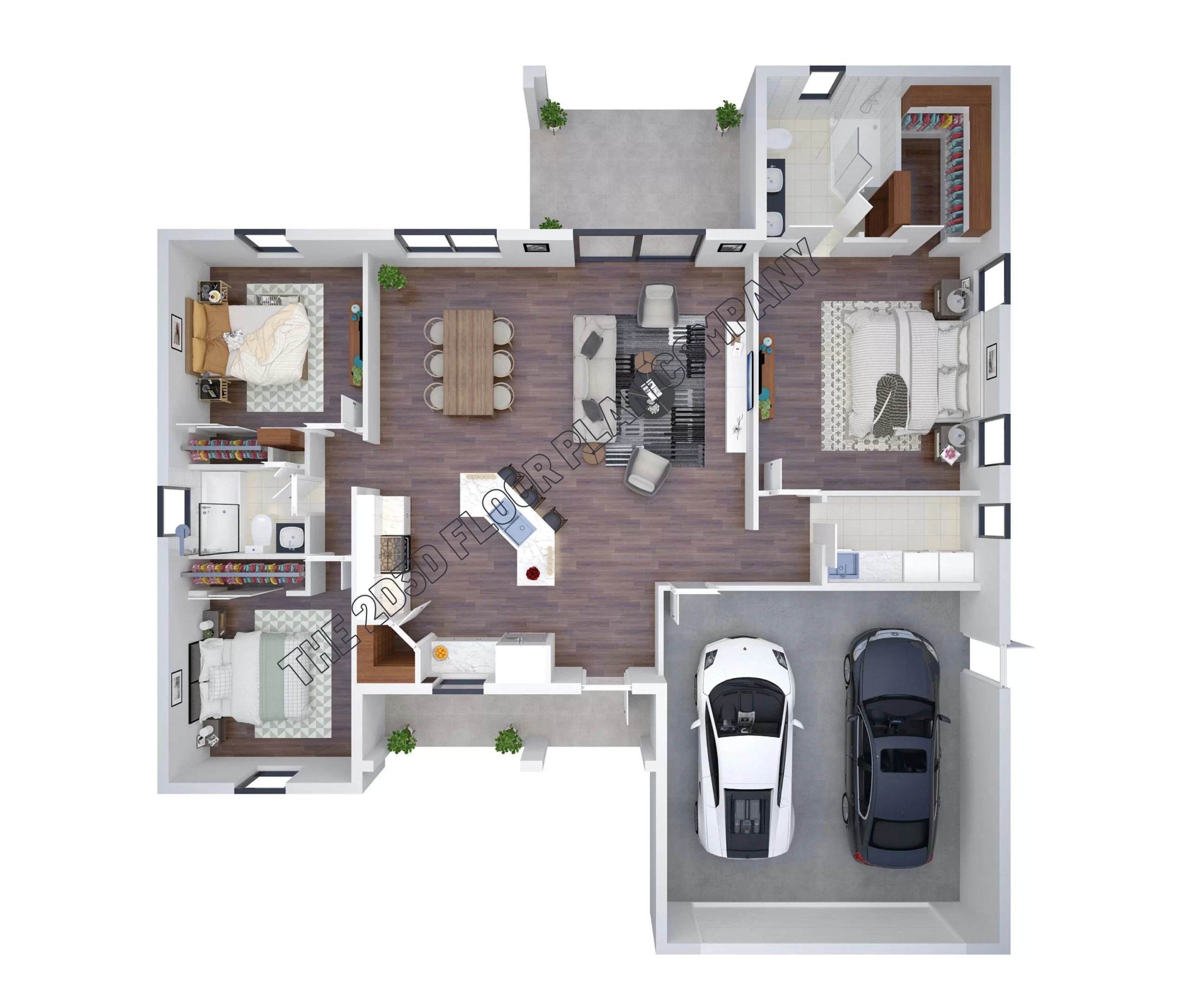 3 room house floor plan 4