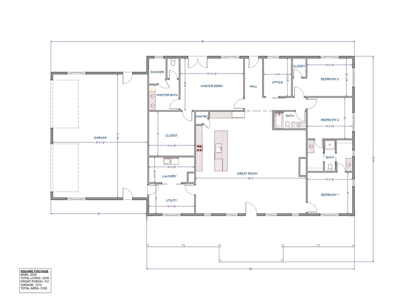 3200 square feet house plans 3