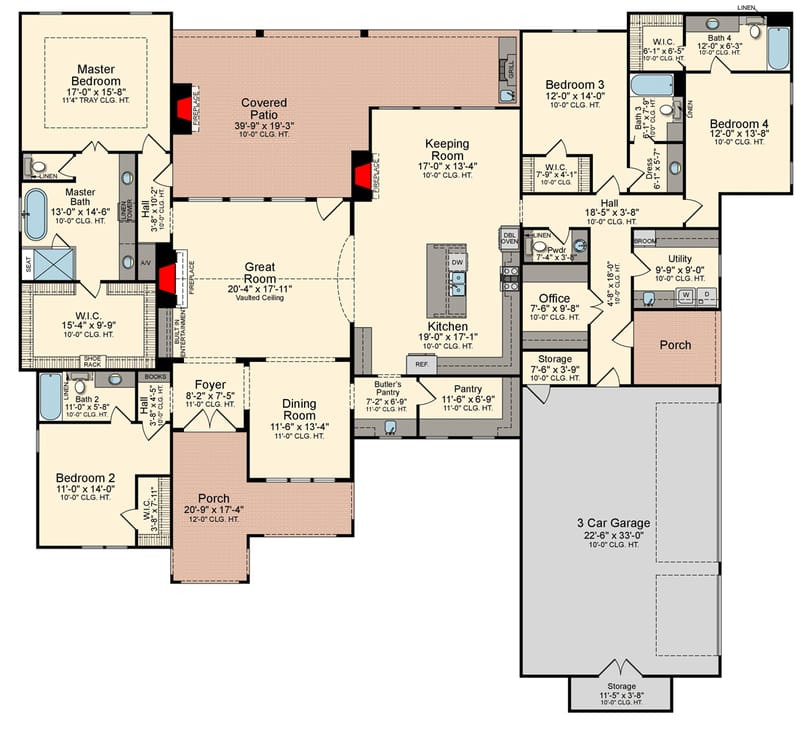 3500 sq ft floor plans 1