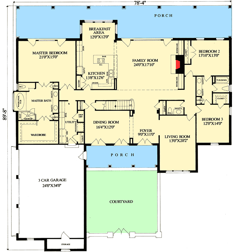 4 bedroom cottage house plans 4