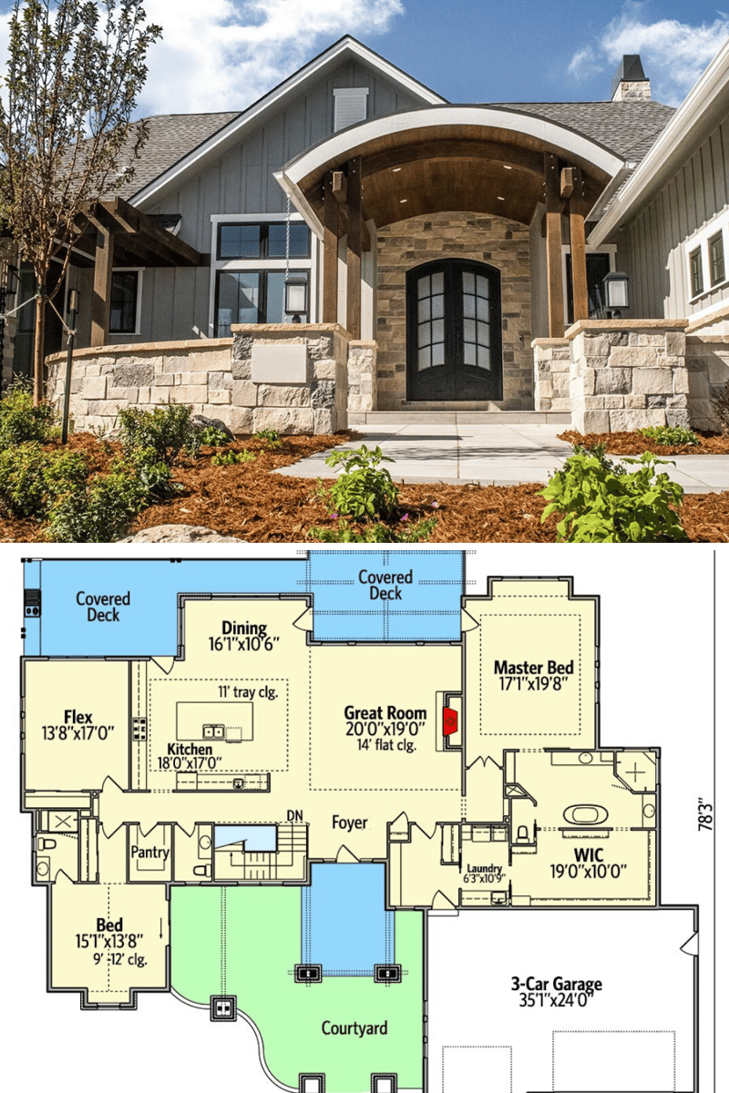 4 bedroom craftsman floor plans 3
