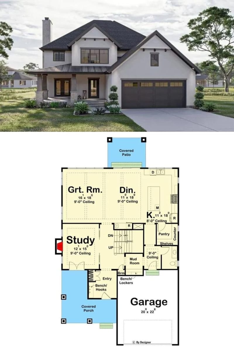 4 bedroom craftsman floor plans 5