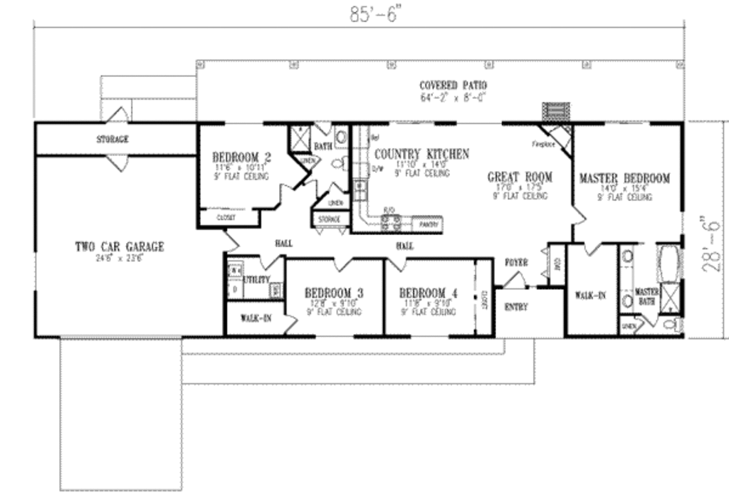 4 bedroom ranch house plans 5