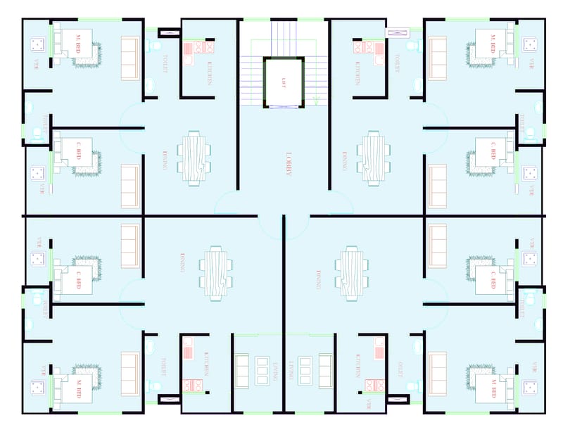 4000 square foot floor plans 4