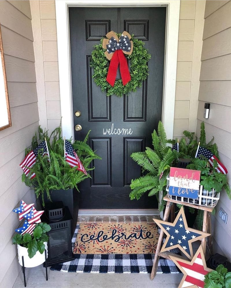 4th of july porch decor 2
