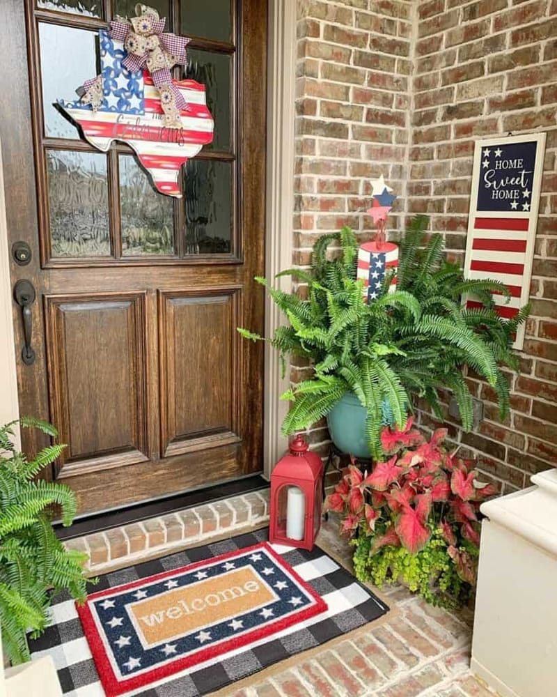 4th of july porch decor 4