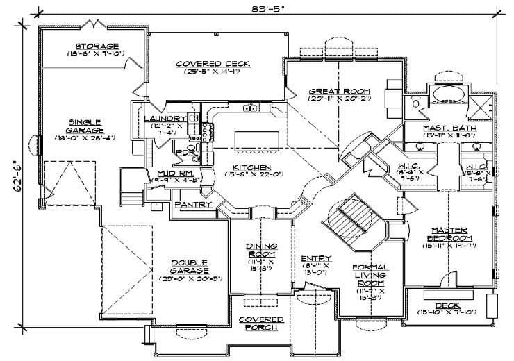 5 bed 3 bath floor plans 2