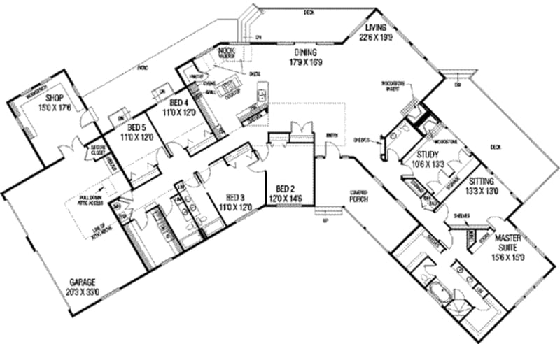 5 bedroom 3 bath floor plans 5