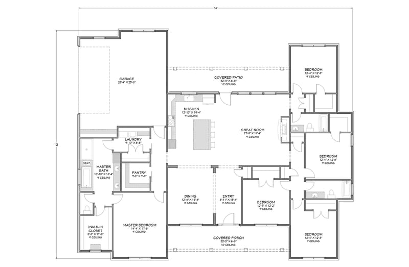 5 bedroom 3 bath floor plans 2
