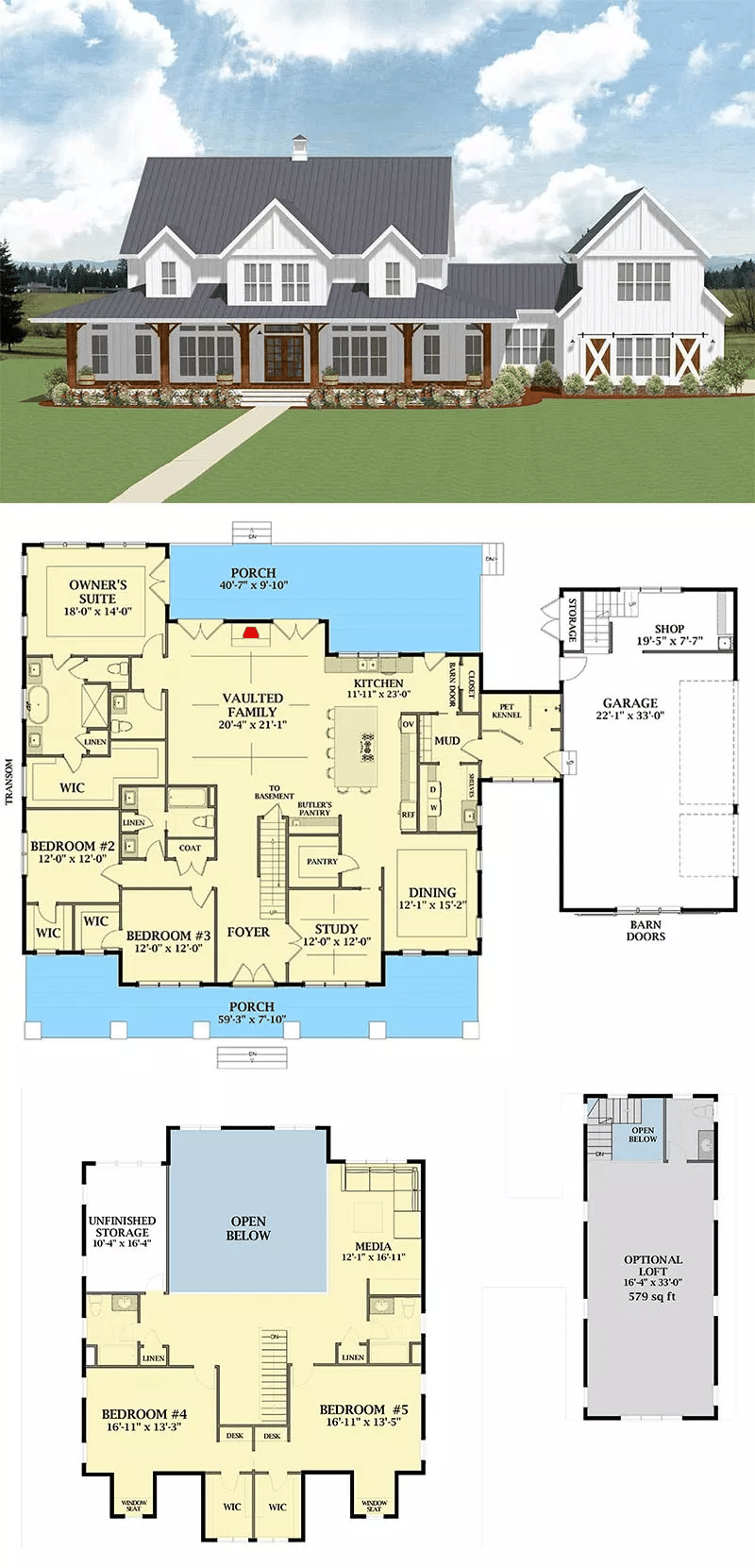 5 bedroom farmhouse house plans 4
