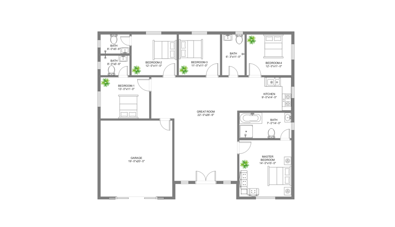 5 bedroom home design plans 5