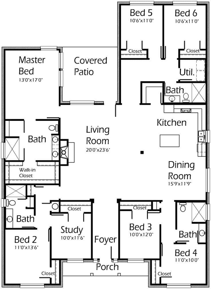 5 bedroom home design plans 4