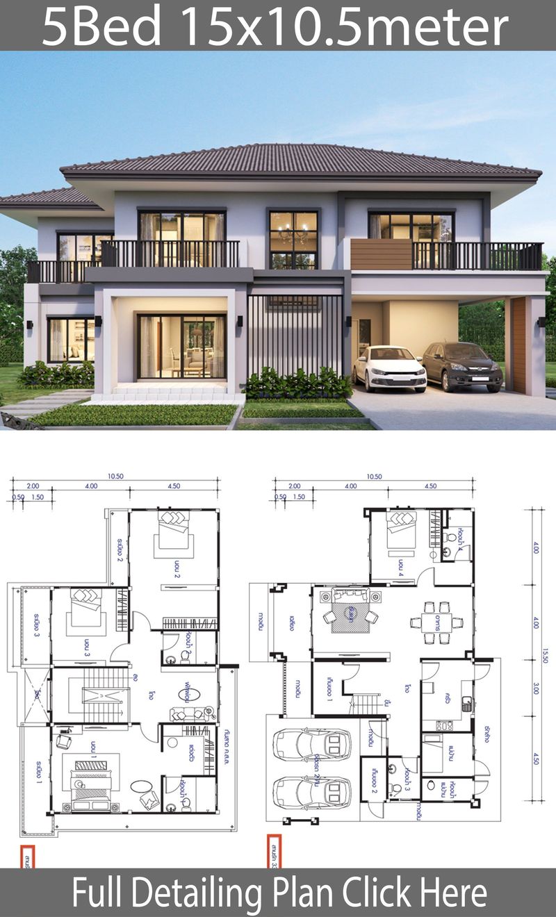 5 bedroom house plan design 1