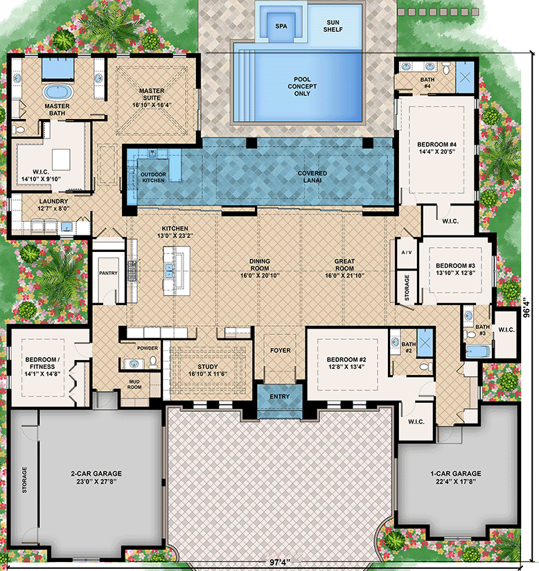 5 bedroom house plan design 3