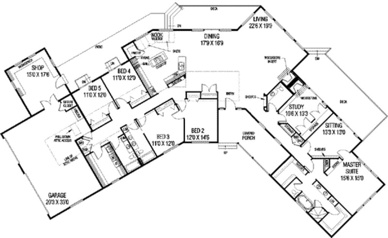 5 bedroom ranch house plans 2