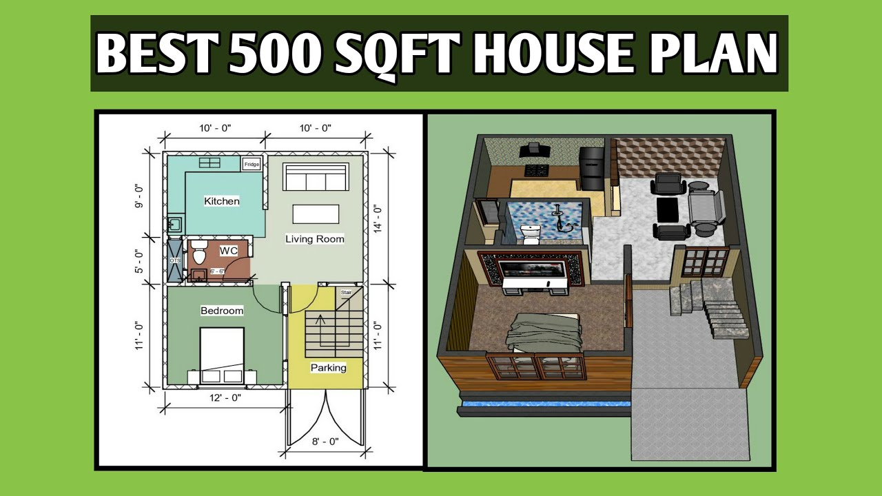 500 sq ft house design 5