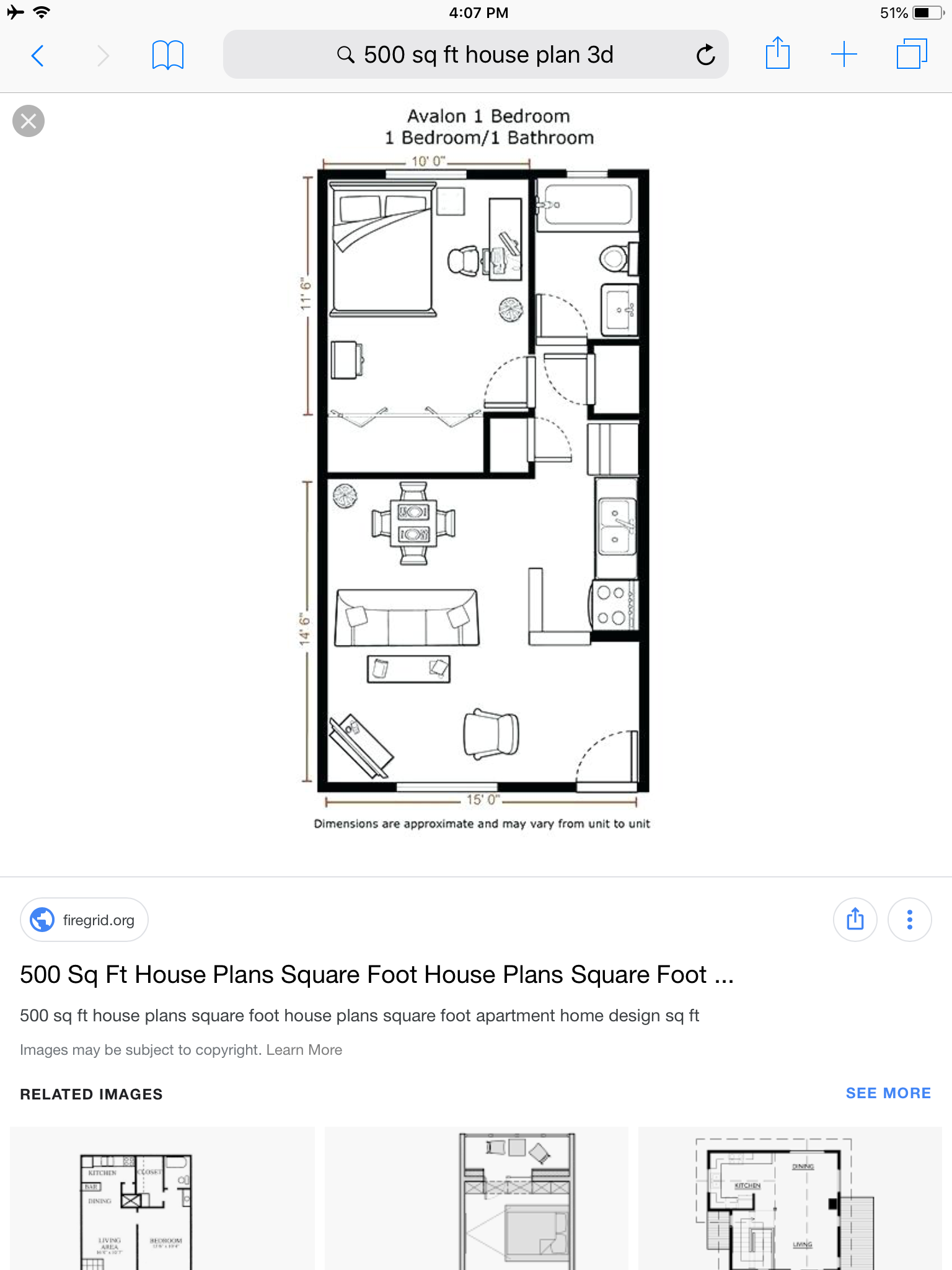 500 square foot floor plans 4