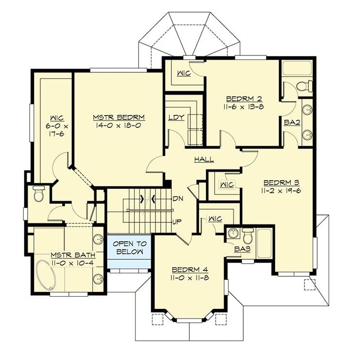 6 bedroom house floor plans 3