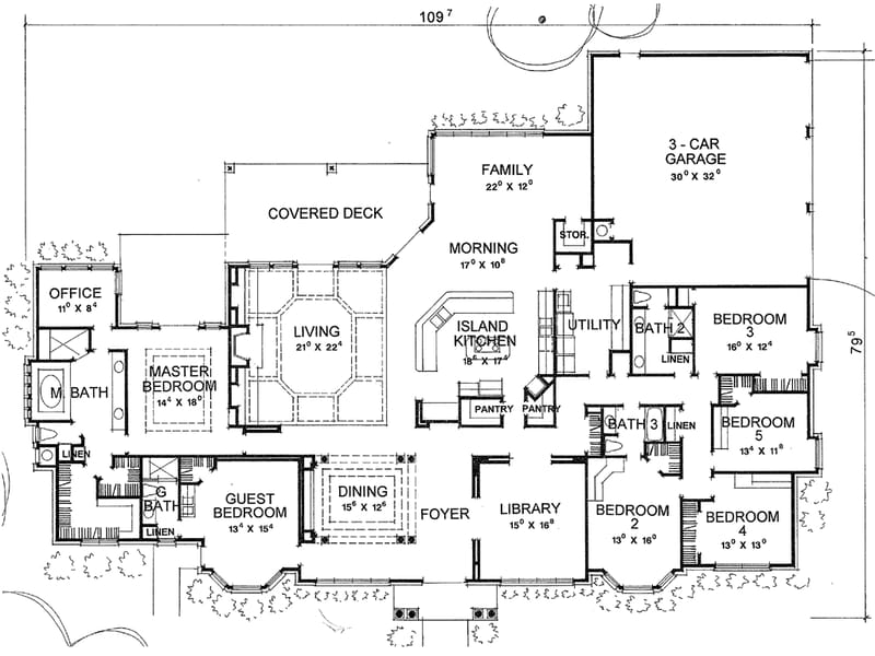 6 bedroom house floor plans 5
