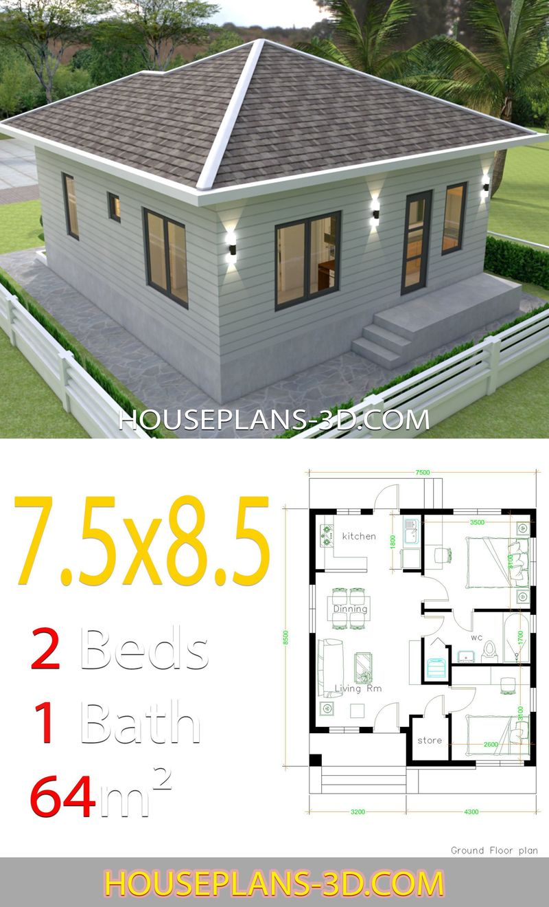 6 bedroom house plans 3d 4