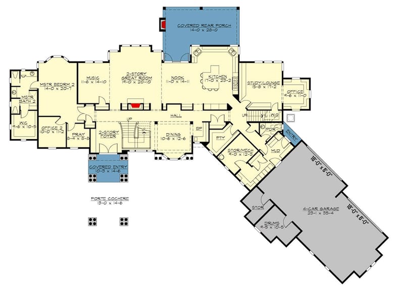 6 bedroom single story house plans 4