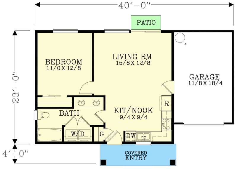 600 sq ft house plan 4