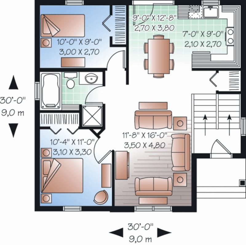 850 sq ft floor plan 2