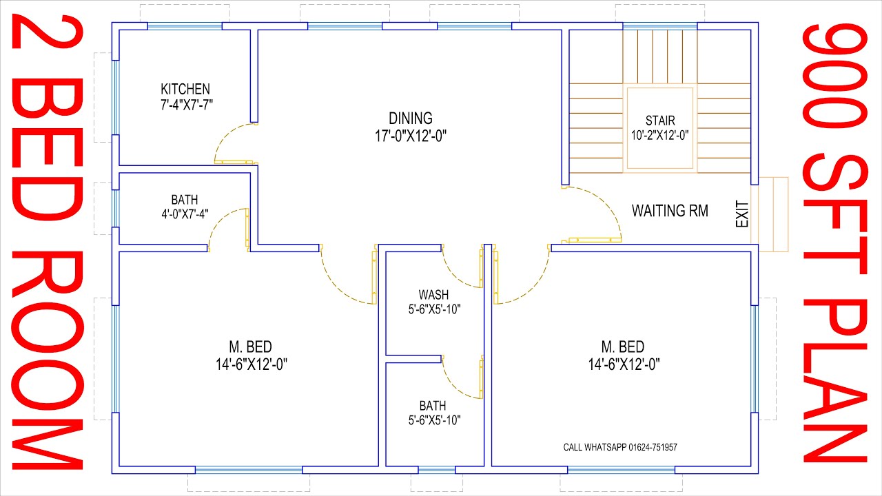 900 sq foot home plans 1