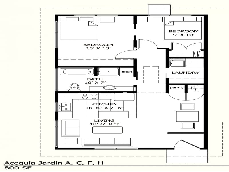 900 square foot house plans 4