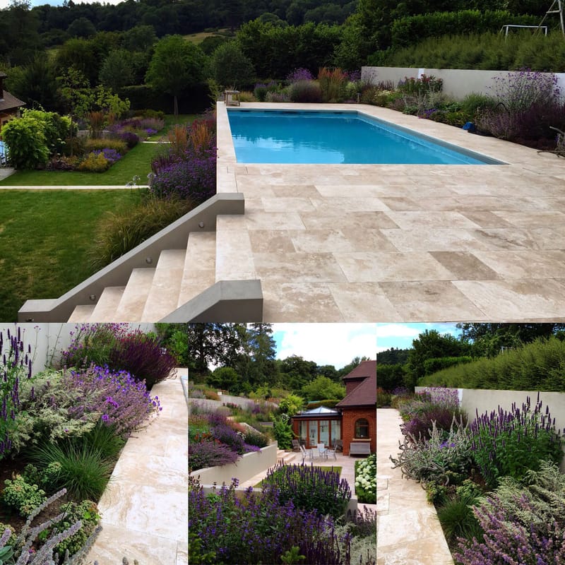 above ground pool in sloped yard 3