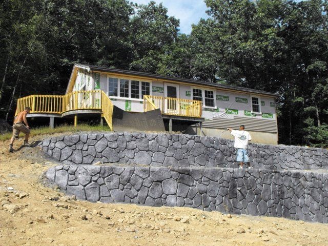 above ground pool in sloped yard 5